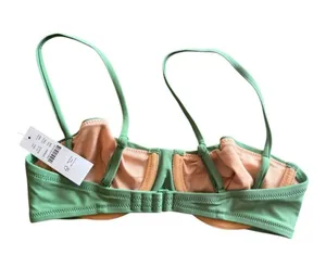 NWT J.Crew Underwire 90’s Green Bathing Suit Top thumbnail 3