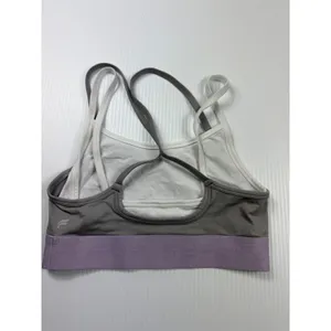 Fabletics Sports Bra‎ Light Support Cross Back Gray Purple Athleisure S thumbnail 4