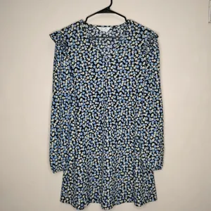 Primark Cares‎ Black Floral Long Sleeve Mini Dress - Size M thumbnail 2
