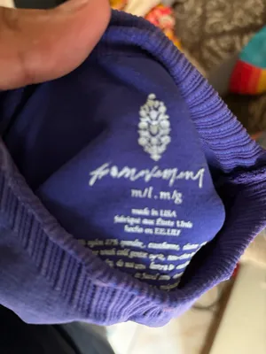 Free People Movement Spandex Perforated Purple Skim Top thumbnail 3