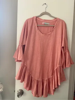 Free People Coral V-Neck Tunic thumbnail 3