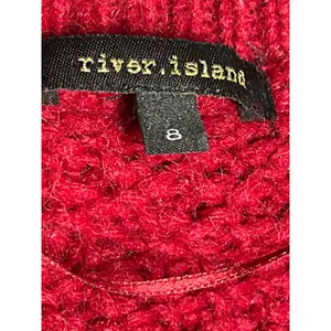 River Island Red Chunky Knit Long Sleeve Open Front Cardigan Sweater Jacket 8 thumbnail 4