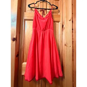 Girls From Savoy Anthropologie 100% Silk Ruffle Mini Dress Red/Rouge Sz 0 NWT thumbnail 4
