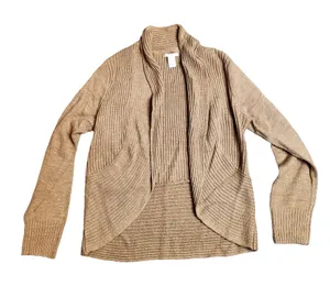 H&M Brown Open Front‎ Knit Cardigan thumbnail 1