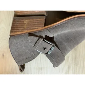 Frye and Co. Suede Ankle Booties Gray 8‎ Women Buckle Pointed Toe 3470781-GRY thumbnail 12