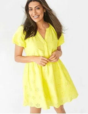 Peyton & Parker Mommy & Me Short Sleeve A-Line Eyelet Dress NEW Size Small thumbnail 1