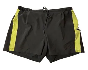 Champion Men's Athletic Shorts‎ Black Neon Yellow Size L thumbnail 1