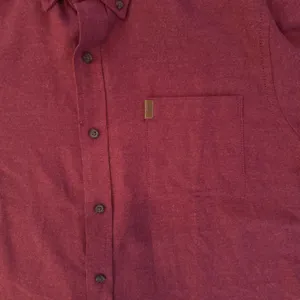 Izod Mens M Shirt Sundried Tomato Red Herribone Flannel Stratton Soft Touch thumbnail 5