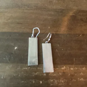 Silver tone chemist periodic table dangle earrings thumbnail 3