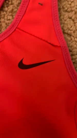 Pink Nike Dri-FIT Racerback Bra Sports Large Women’s thumbnail 2
