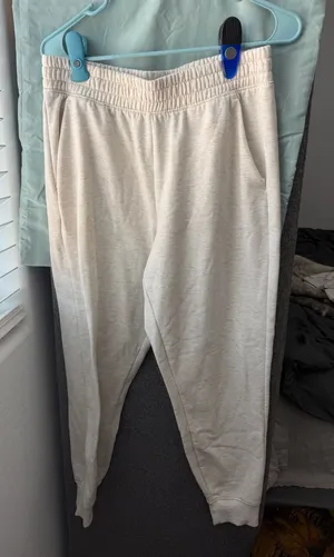 Athletic Works Oatmeal Jogger Sweatpants  thumbnail 1