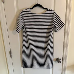 Ellison Black And White Striped T Shirt Dress Size Medium Coastal Resort thumbnail 4