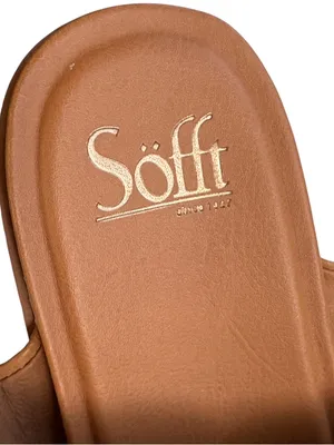 Like New Sofft Leather Essie Sandals Tan Size 9.5 thumbnail 3