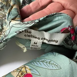 The Clothing Company LA Cut Out Maxi Dress Floral Balloon Sleeve Boho Whimsy thumbnail 9
