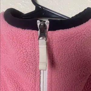 The North Face women’s Pink Zip-Up Fleece Jacket thumbnail 3