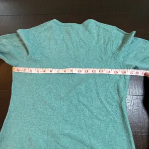 Charter Club Cashmere Sweater Women Small Seafoam Mint Green Crewneck Pullover thumbnail 3