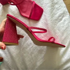 Billini Hot Pink Pink Block Sandal Heel thumbnail 5