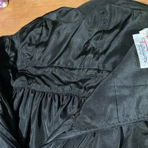 HOST PICK Vintage Talbots Kappi 80’s Black Taffeta Strapless PROM Dress Size SP thumbnail 7