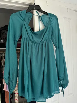 Lucy in the Sky green mini dress thumbnail 1