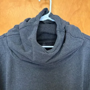 Lululemon Cowl‎ Neck Long Sleeve Sweatshirt Charcoal Grey Womens Sz M thumbnail 6