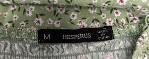 Herperus Tie Front Floral Maxi Dress Sz M Spaghettis Straps Green thumbnail 8