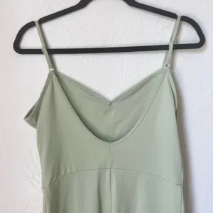 Reformation Emmy Ecostretch green jumpsuit size L thumbnail 7