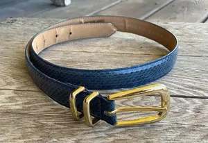 Blue Snake Skin Belt thumbnail 1