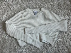 Urban Outfitters Crop Cream Sweater thumbnail 2