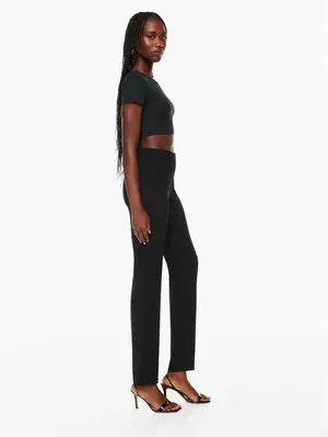 Aritzia Babaton Conan Pant Black Size 4 Slim Fit Pull On Crepe Trousers thumbnail 10