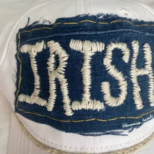 Notre Dame Irish trucker hat embroidered braided reworked thumbnail 4