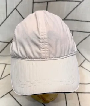 Lululemon Running Hat O/S White‎ Side Zip Pocket Adjustable Strap Cap thumbnail 1