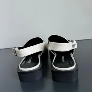NEW Abound Patent White Sling Back Chunky Preppy Loafer Size 7 M Y2K thumbnail 4