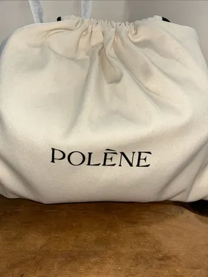 Polène Cyme Mini Textured Leather Tote Bag Camel Brown with Box & Dust Bag thumbnail 10