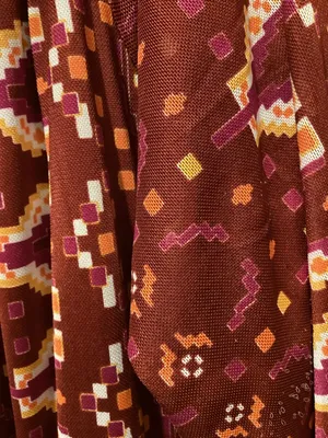 Knox Rose Burgundy Printed Long Sleeve Maxi Dress thumbnail 4