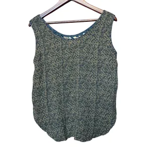 K.D. Spring Women Large Mixed Print Sleeveless Tank Top Brown‎ Geometric Boho thumbnail 2