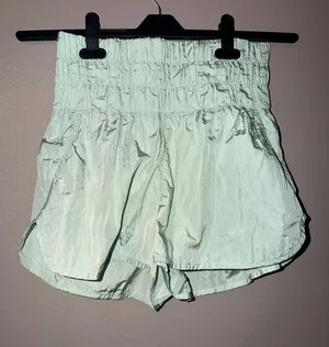 FP Movement by Free People Mint Green Smocked Waist Athletic Shorts thumbnail 1