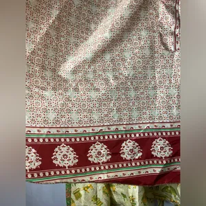 Silk Bohemian Boho Cream Silk Wrap Sari Fabric Indian A-Line Skirt S thumbnail 5