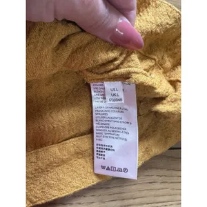 Free People Bonnie Ruffle Square Neck Peasant Top Women Sz Large Buttery Yellow thumbnail 6