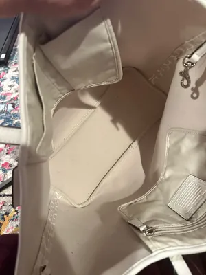 Coach Park Cream C Monogram Signature Canvas City Shopper Tote Bag thumbnail 9