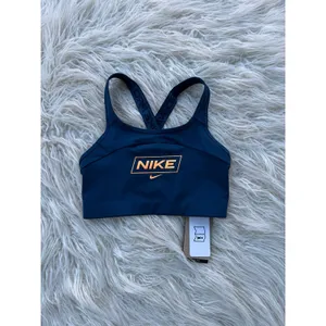 Nike Pro Swoosh Sports Bra Teal Blue Size Small DQ5252-460 thumbnail 4