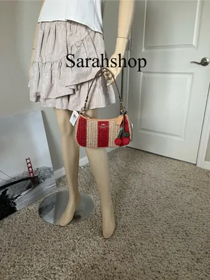 Coach Teri Shoulder Bag With Stripes And Charm thumbnail 9