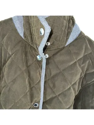 Nautica Olive Green Zip Up Jacket Polyester Lining With Buttons Size Small thumbnail 2