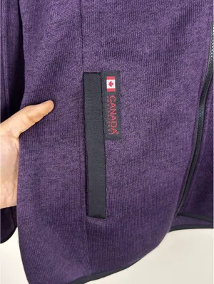 Canada Weather Gear Climb Jacket Women M Purple Sweater Fleece NWT Outdo thumbnail 10