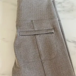 Athleta Delancy Herringbone Tight Leggings Size S Beige Pockets‎ Athletic Preppy thumbnail 11