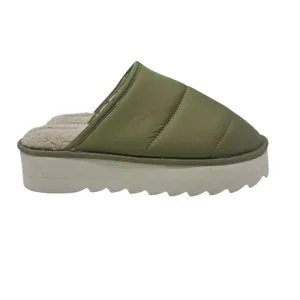 Anthropologie Maeve Puffy Platform‎ Slippers Green Size Large US 10 11 thumbnail 3