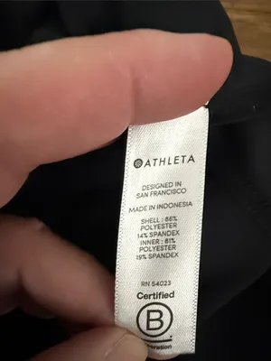 Athleta Black Zip Front Activewear Skort Size 4 thumbnail 7