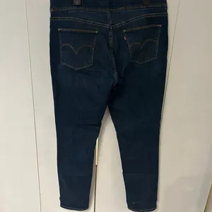 Levi's Dark Blue Skinny Women's Jeans elastic waist thumbnail 9