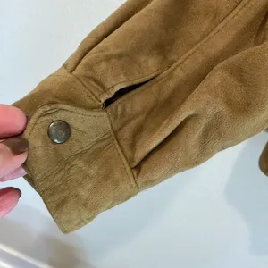 Vintage soft leather jacket w/ lining Tan Size L thumbnail 4