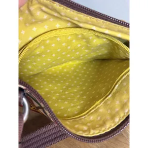 Fossil Key-Per Crossbody Bag Retro Floral Red Yellow Turnlock Pocket Purse thumbnail 10