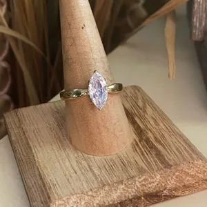 IP Gold Stainless Steel AAA Grade CZ Ring With Ion Plating thumbnail 5
